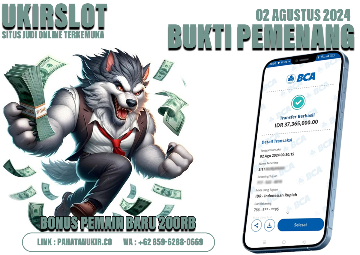 BUKTI KEMENANGAN TANGGAL 02 AGUSTUS 2024