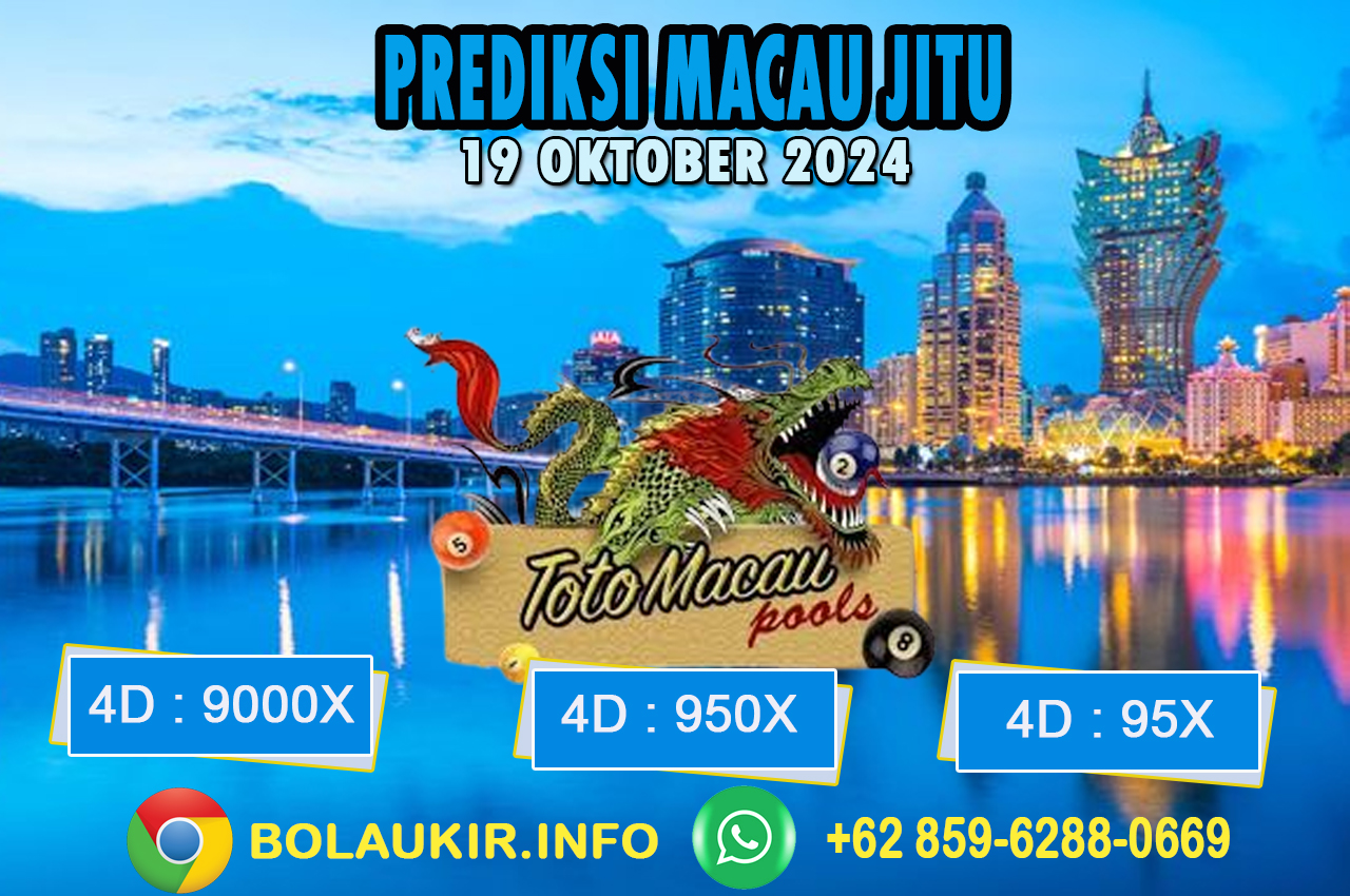 Prediksi Togel Toto Macau Jitu 19 Oktober 2024