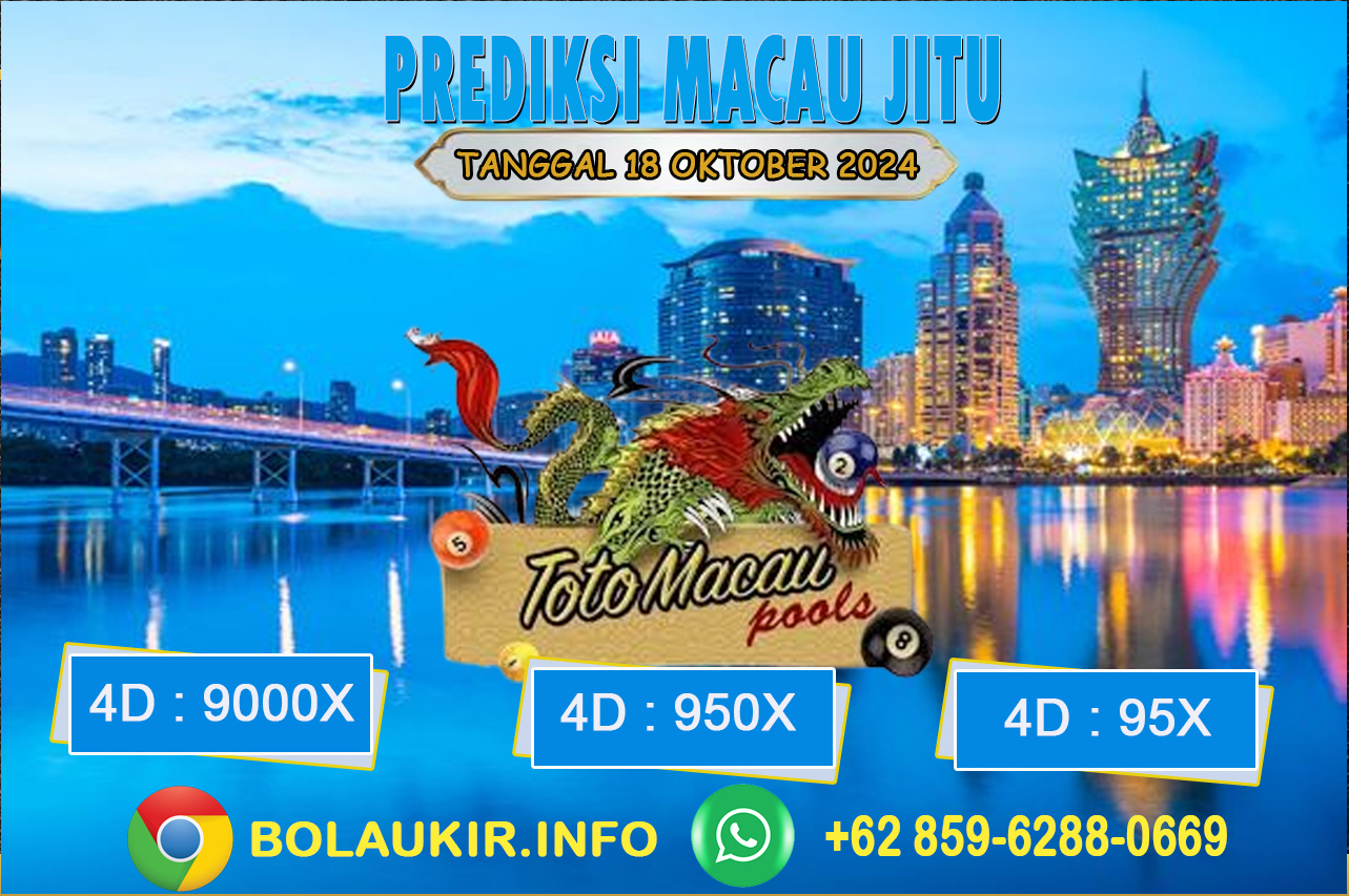 Prediksi Togel Toto Macau Jitu 18 Oktober 2024