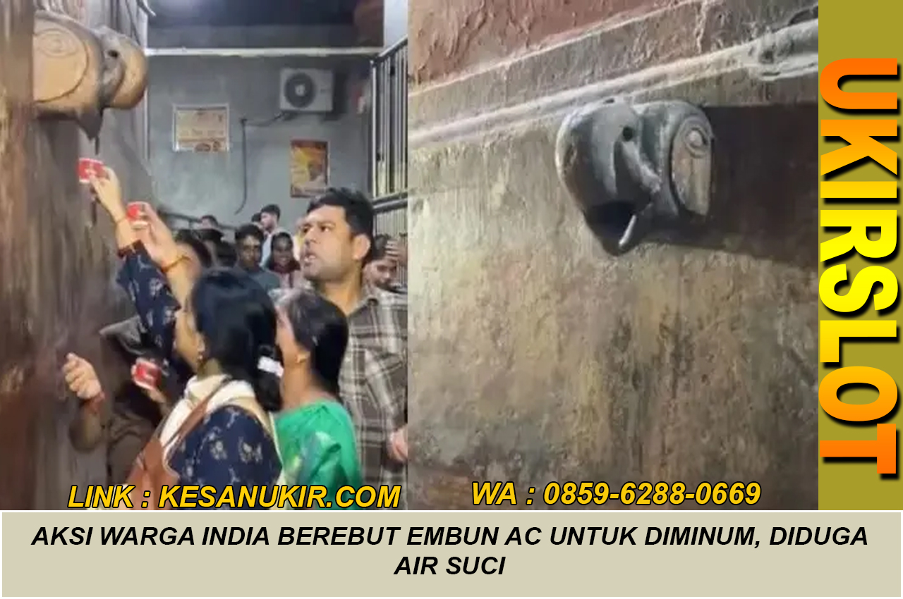 Aksi Warga India Berebut Embun AC untuk Diminum, Diduga Air Suci