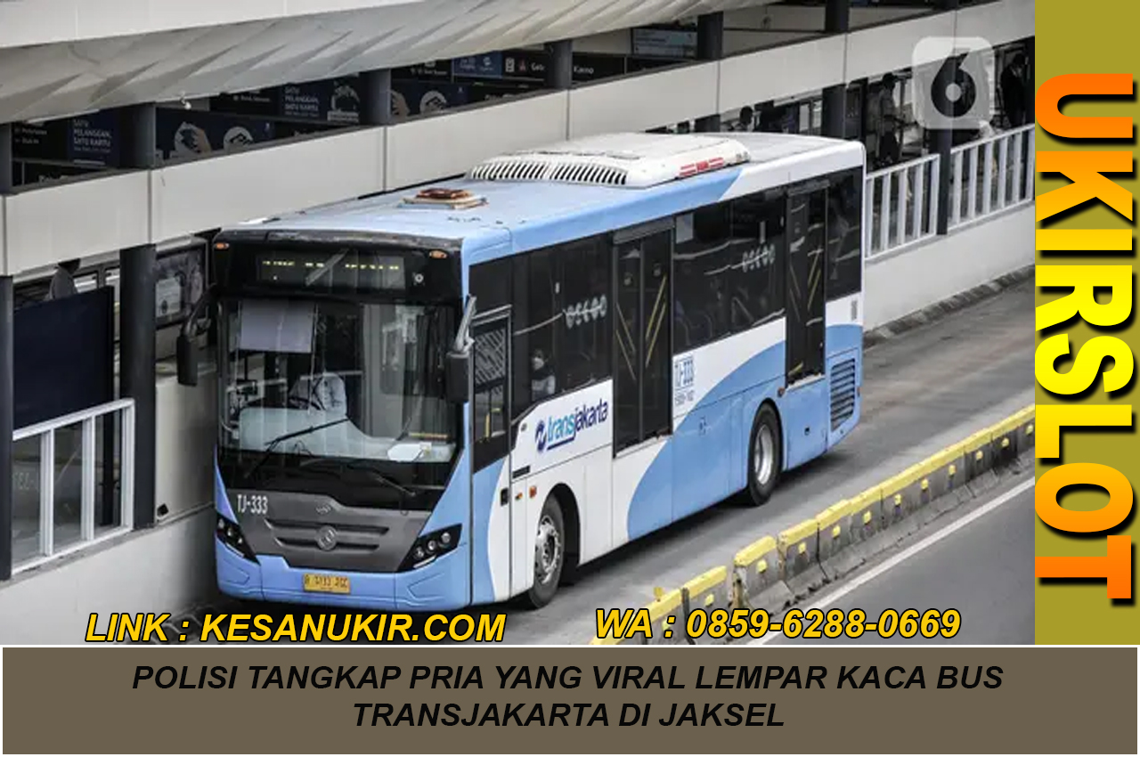 Polisi Tangkap Pria yang Viral Lempar Kaca Bus Transjakarta di Jaksel