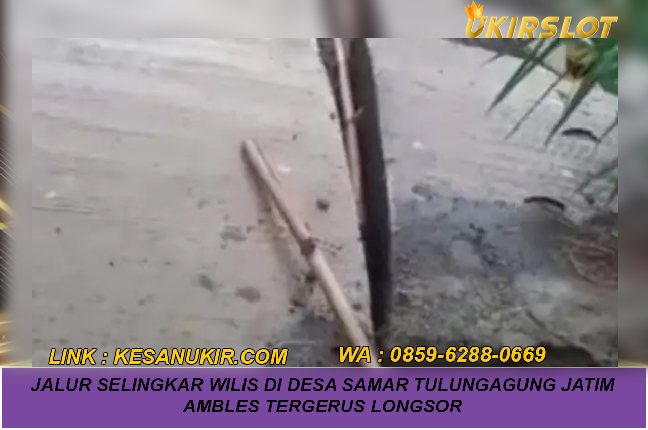 Jalur Selingkar Wilis di Desa Samar Tulungagung Jatim Ambles Tergerus Longsor