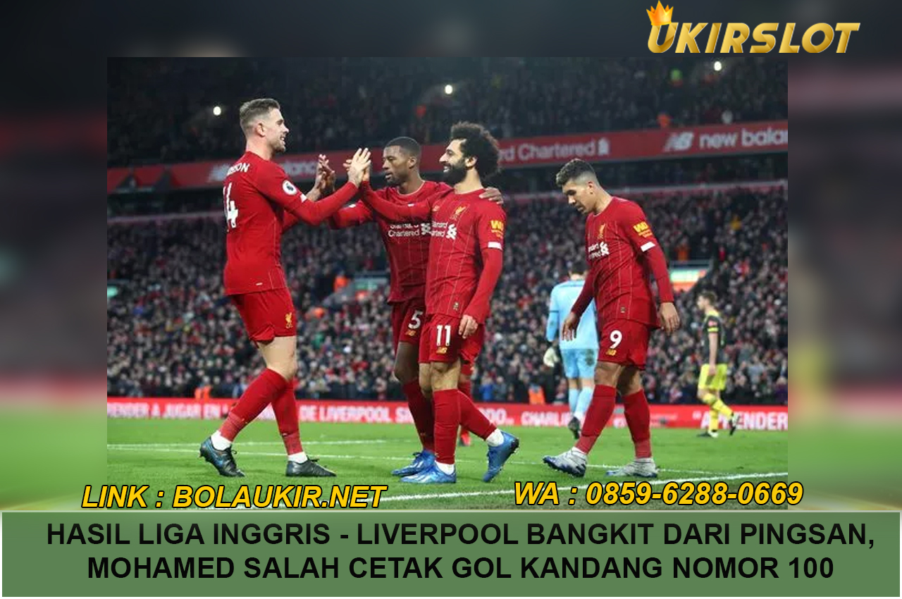 Hasil Liga Inggris - Liverpool Bangkit dari Pingsan, Mohamed Salah Cetak Gol Kandang Nomor 100