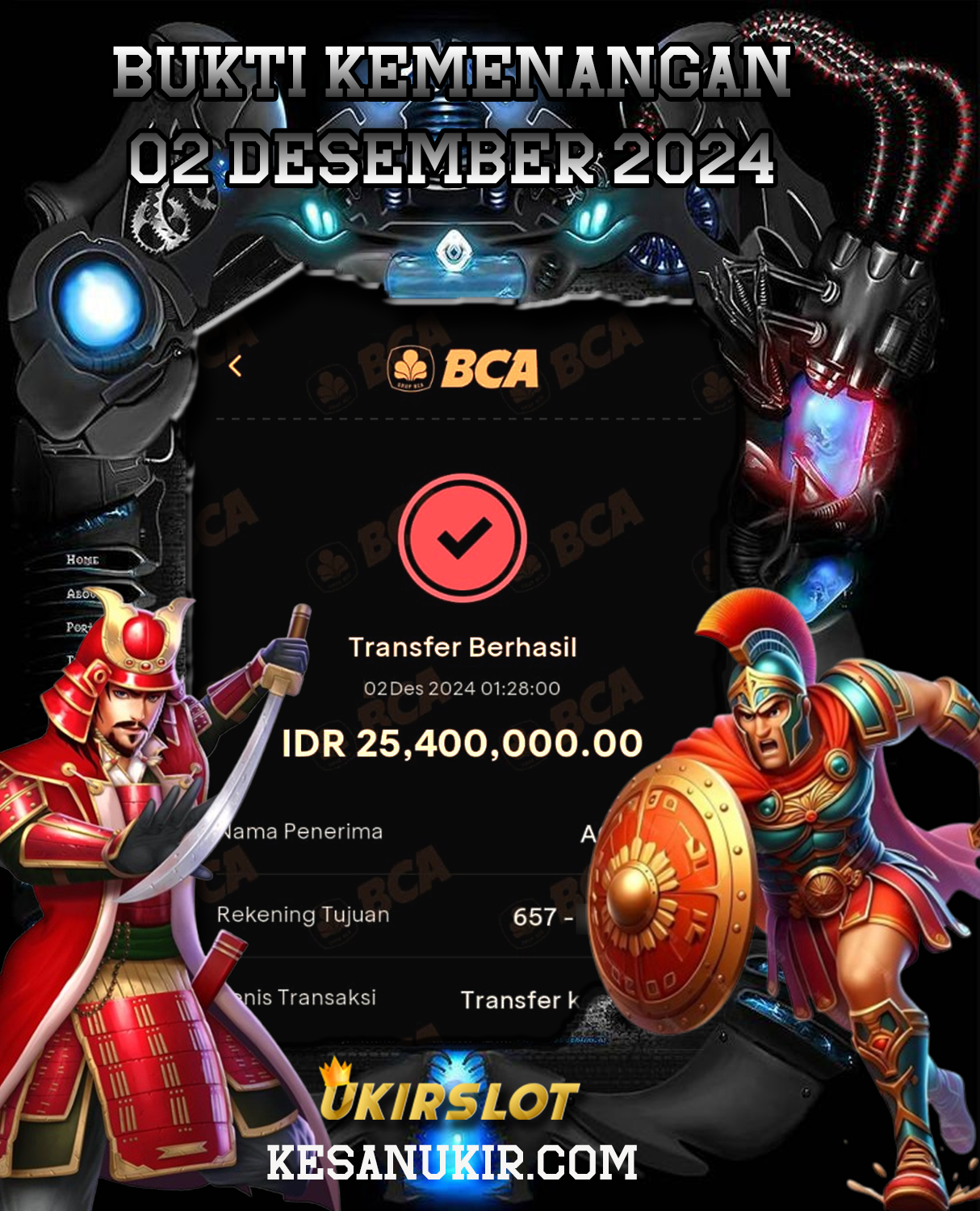 BUKTI KEMENANGAN TANGGAL 02 DESEMBER 2024