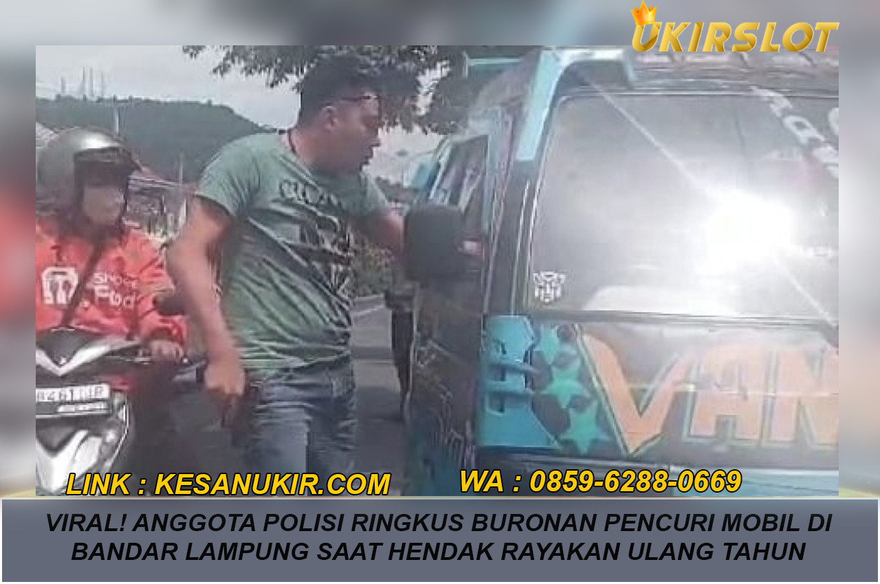 Viral! Anggota Polisi Ringkus Buronan Pencuri Mobil di Bandar Lampung saat Hendak Rayakan Ulang Tahun Bersama Anak dan Istri