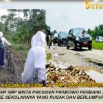 Viral Siswi SMP Minta Presiden Prabowo Perbaiki Jalanan ke Sekolahnya yang Rusak dan Berlumpur