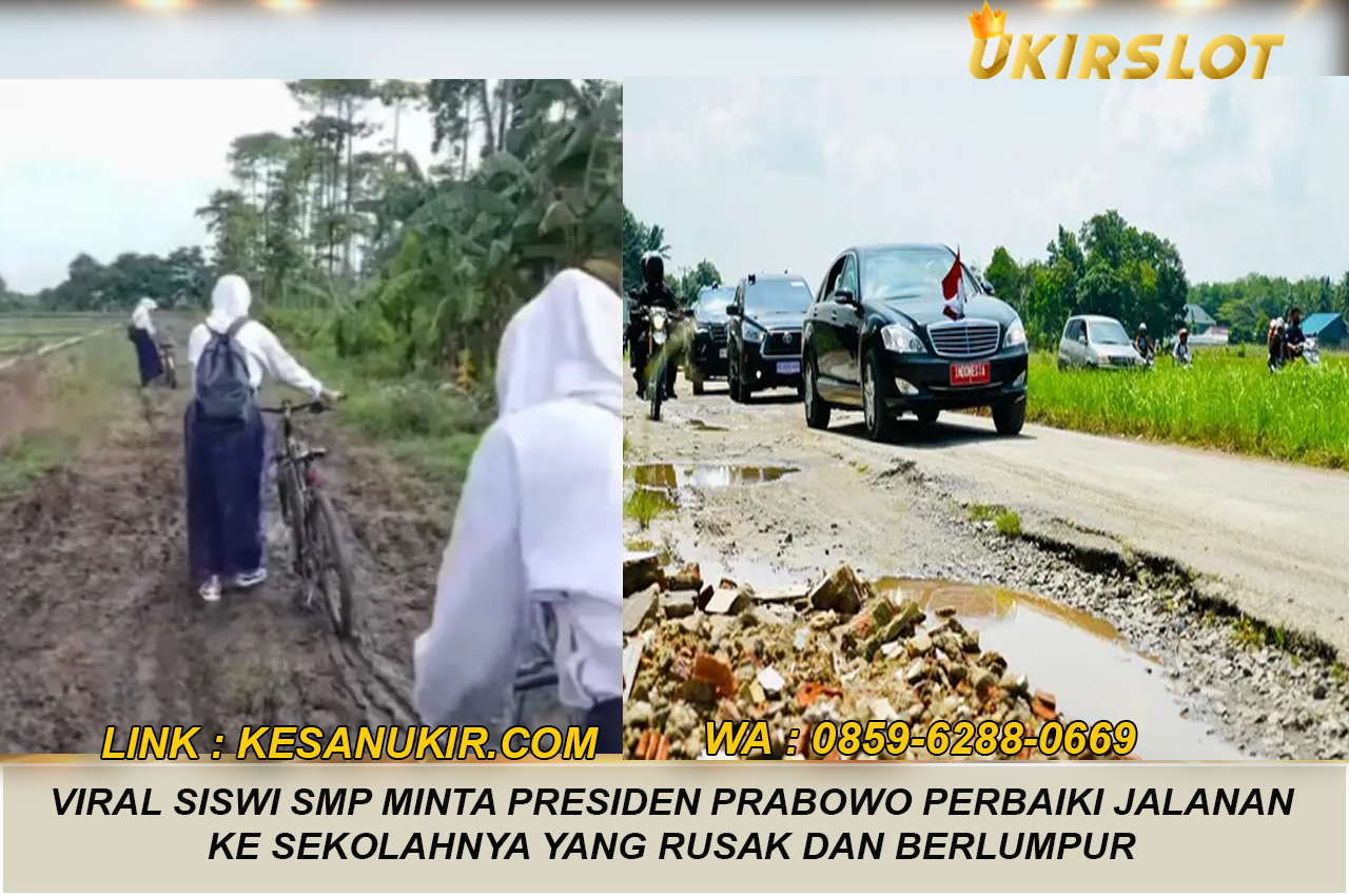 Viral Siswi SMP Minta Presiden Prabowo Perbaiki Jalanan ke Sekolahnya yang Rusak dan Berlumpur