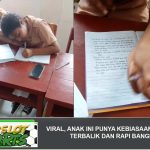 Viral, Anak Ini Punya Kebiasaan Menulis Terbalik dan Rapi Banget