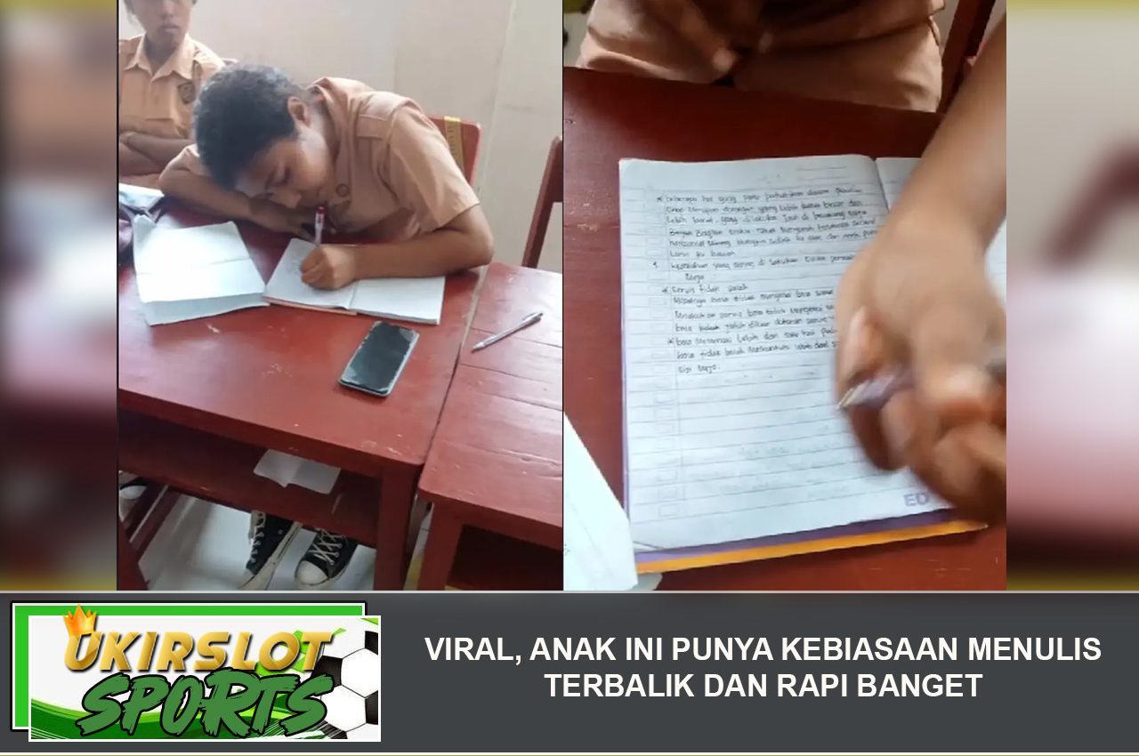 Viral, Anak Ini Punya Kebiasaan Menulis Terbalik dan Rapi Banget