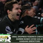 Viral Ekspresi Federico Chiesa saat Darwin Nunez Cetak Gol di Kandang Brentford