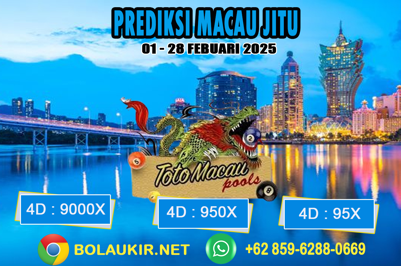 PREDIKSI TOGEL TOTO MACAU JITU 01 FEBUARI 2025