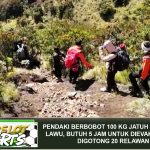 Pendaki Berbobot 100 Kg Jatuh di Gunung Lawu, Butuh 5 Jam untuk Dievakuasi dan Digotong 20 Relawan