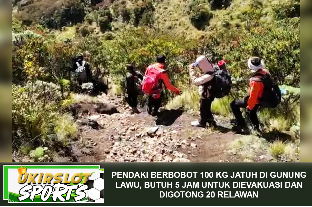 Pendaki Berbobot 100 Kg Jatuh di Gunung Lawu, Butuh 5 Jam untuk Dievakuasi dan Digotong 20 Relawan