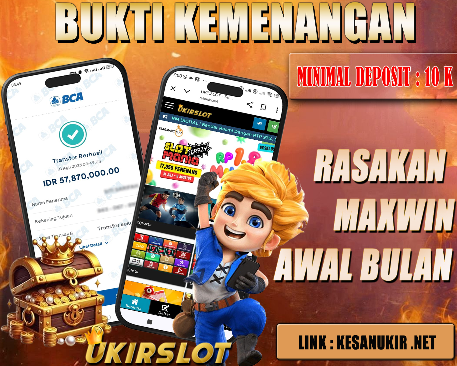 BUKTI KEMENANGAN MEMBER 01 AGUSTUS 2025