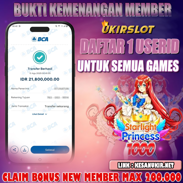 BUKTI KEMENANGAN MEMBER 13 AGUSTUS 2025