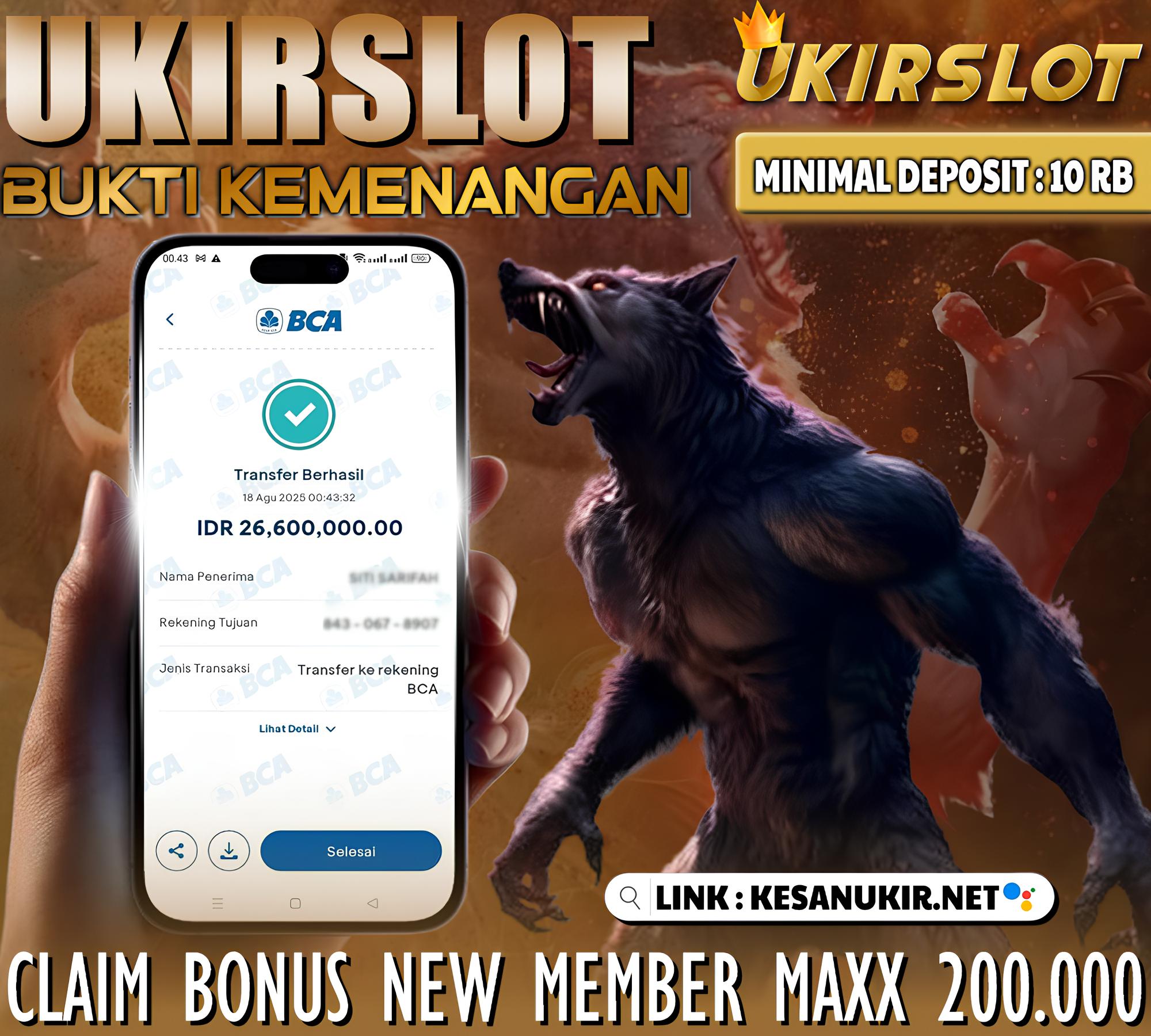 BUKTI KEMENANGAN MEMBER 18 AGUSTUS 2025