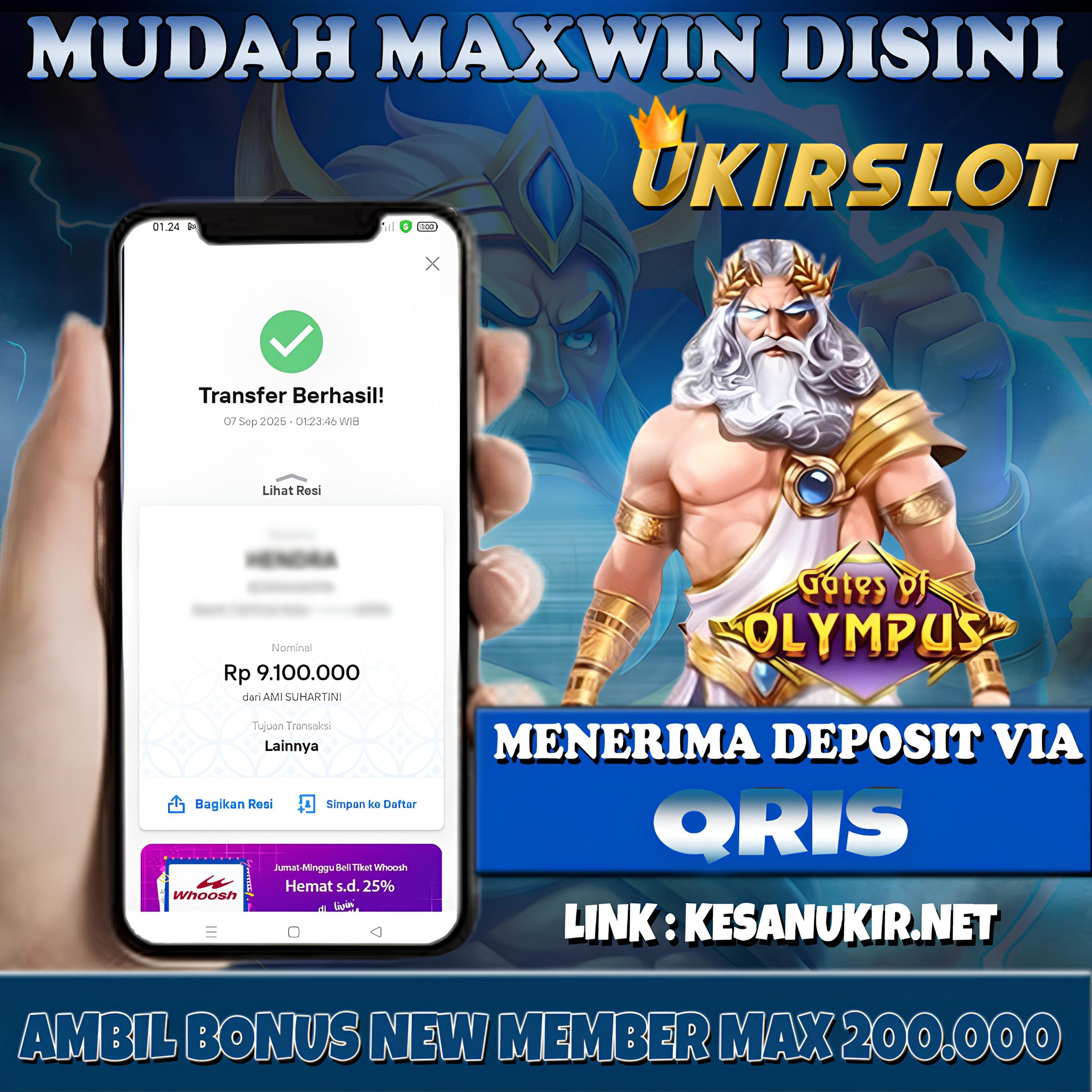 BUKTI KEMENANGAN MEMBER 07 SEPTEMBER 2025